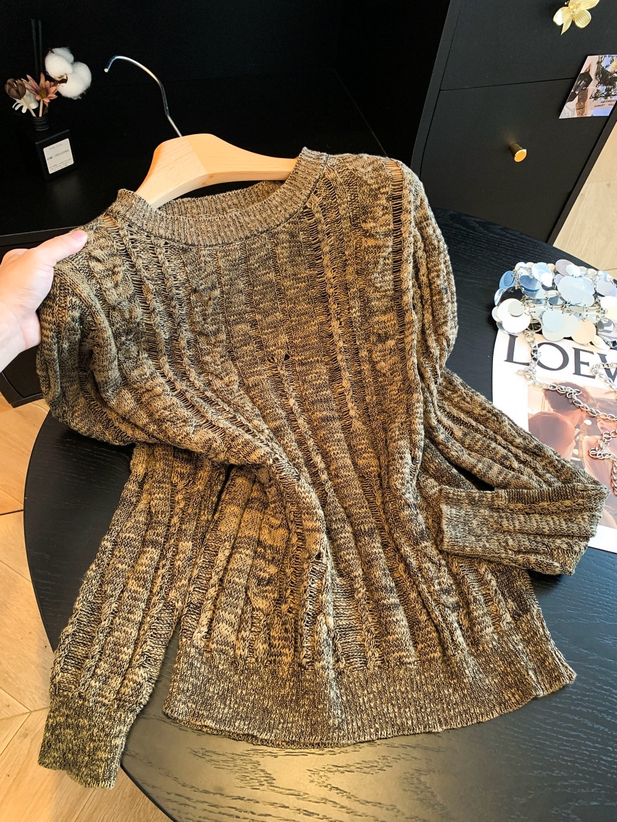 Women's Classic Cable Knit Sweater 2026 Fall Winter Soft Lazy Style Pullover - Image 2